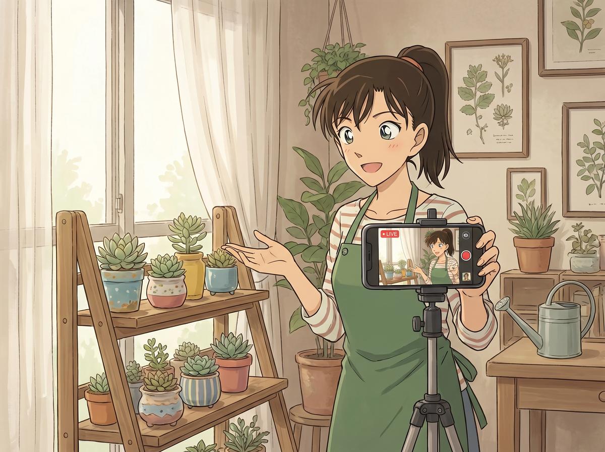 黑丝多肉植物短视频
